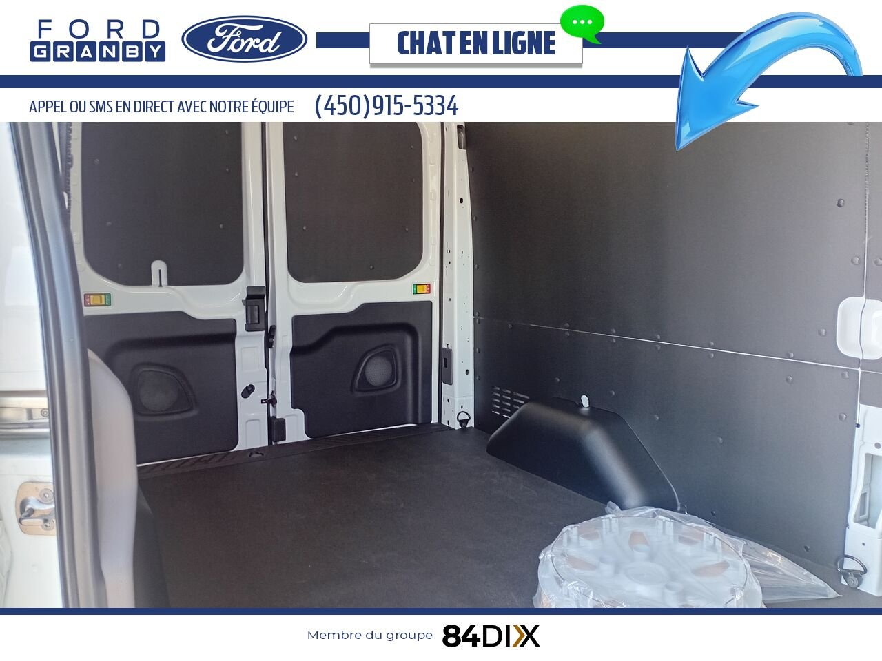 Ford E-TRANSIT FOURGONNETTE UTILITAIRE 2024 Blanc Granby - photo #22