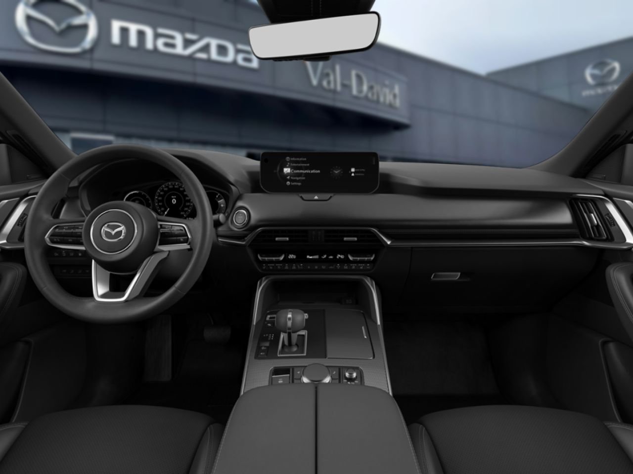2026 Mazda CX-70 hybride rechargeable GT TI, ÉCRAN TACTILE 12.9 POUCES, SIÈGES CHAUFFANTS Black Val-David - photo #2