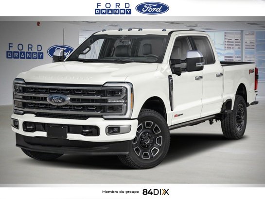 Ford SUPER DUTY F-250 SRW Platinum cabine 6 places 4RM caisse de 8 pi 2026 Blanc