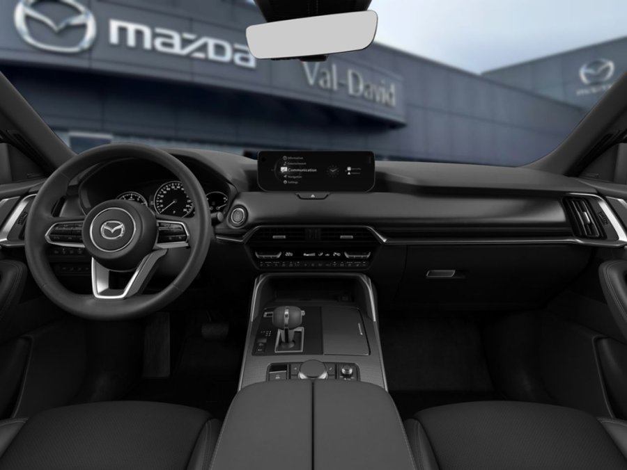 2026 Mazda CX-70 MHEV GT-P, 5 passagers, Mode hybride, awd, toit ouvrant panoramique, cuir, navigation, écran central de 12,3 po Rhodium White Metallic