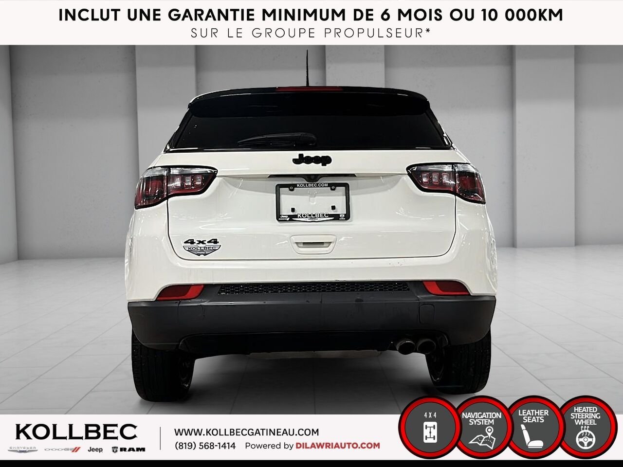 2020 Jeep Compass 25571 | NORTH AWD White Gatineau - photo #14