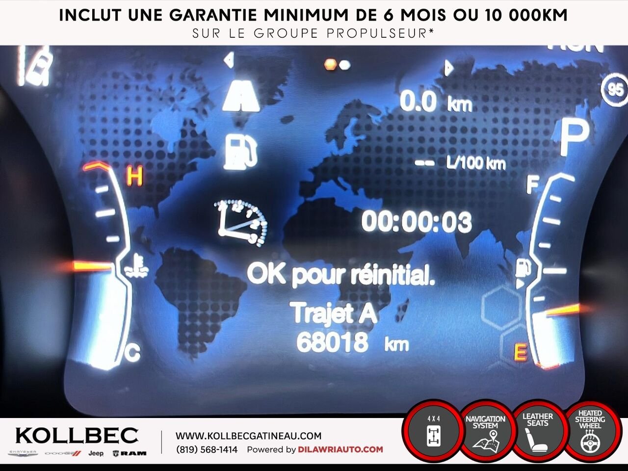 JEEP COMPASS Limited 4x4 2018 Blanc Ottawa & Gatineau - photo #1