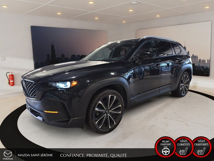 Mazda CX-50 GT | CUIR BRUN | TOIT PANORAMIQUE | AWD | 2024 Noir