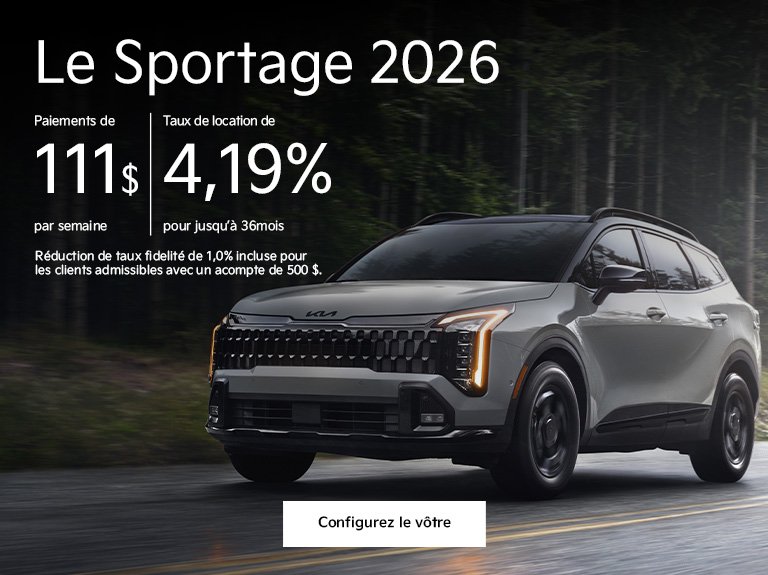 Kia accueil avril Sportage