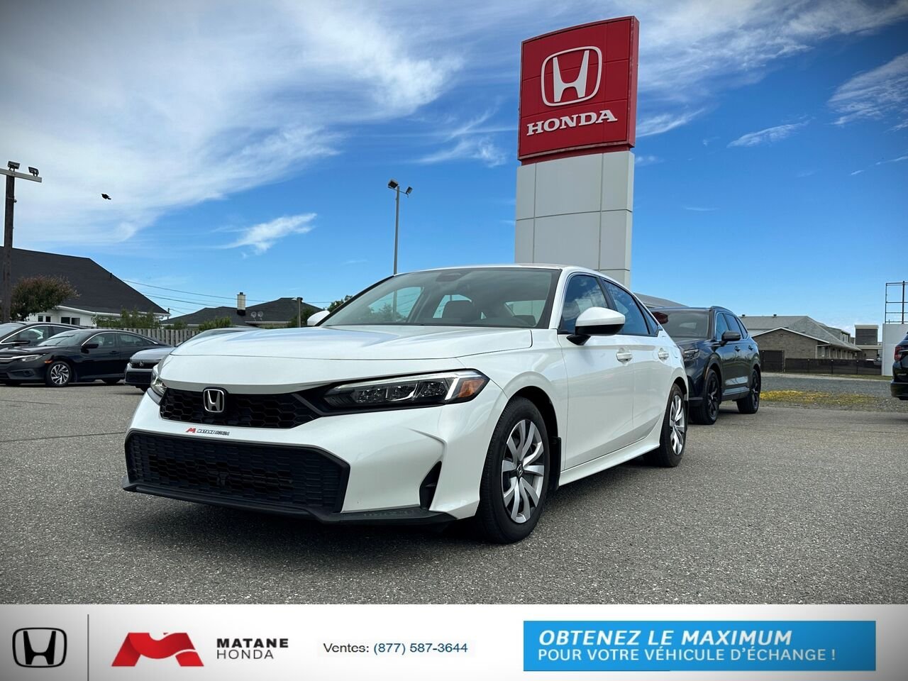 2026 Honda CIVIC LX CIVIC LX White Matane - photo #0