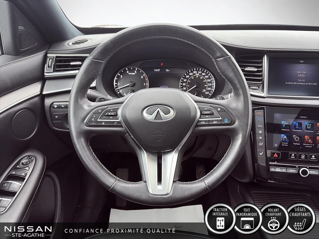 2022 INFINITI QX50 Black Sainte-Agathe-des-Monts - photo #10