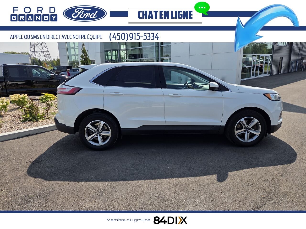 Ford Edge 2022 Blanc Granby - photo #7