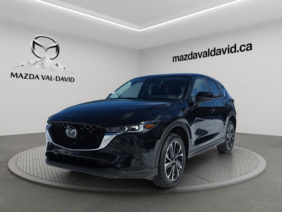 2025 Mazda CX-5 Gs, awd, Toit ouvrant, volant et rétroviseurs chauffants, hayon électrique Jet Black Mica