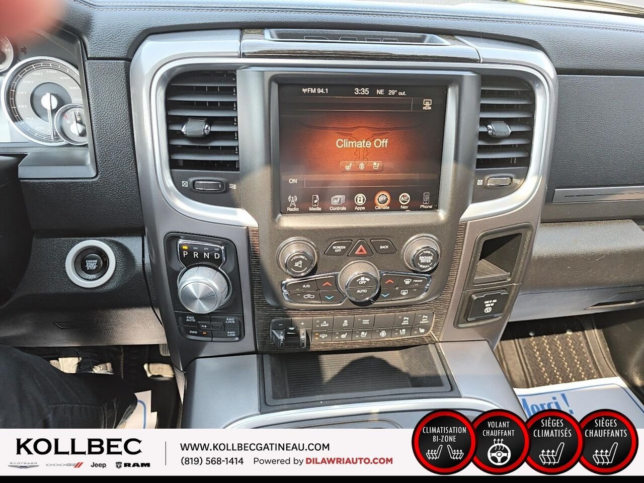 RAM 1500 Limited CREWCAB 4x4 2016 Gris Ottawa & Gatineau - photo #2