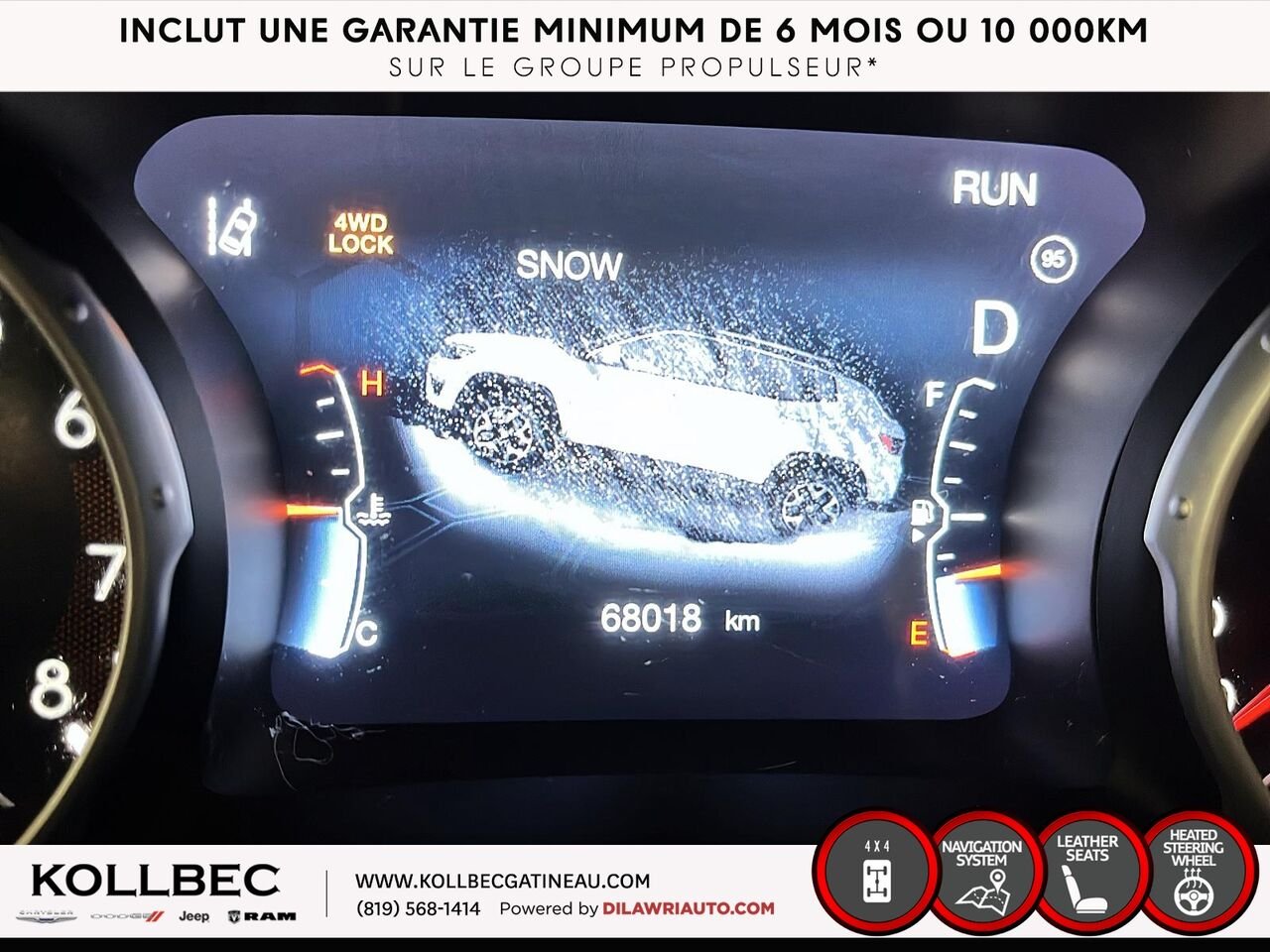 JEEP COMPASS Limited 4x4 2018 Blanc Ottawa & Gatineau - photo #26
