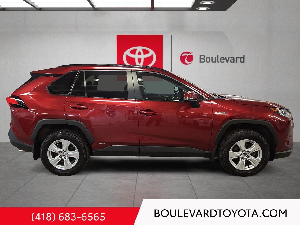Toyota RAV4 98232A-52 | HYBRIDE XLE, AWD 2021 Rouge Québec - photo #2