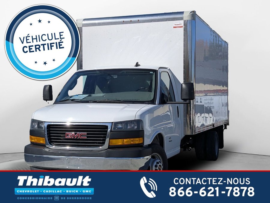 GMC SAVANA Cube 4500 16 pi Roues Doubles*Rampe*Blutooth 2023 Blanc