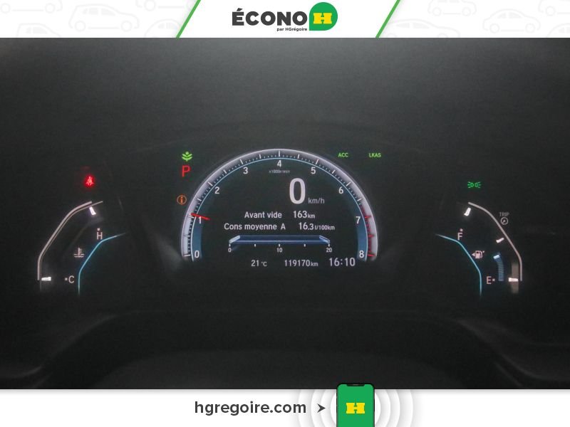 Honda Civic 730207 | LX AUTO GR ÉLEC A/C BLUETOOTH CAMÉRA MAGS 2018 Noir Laval - photo #12