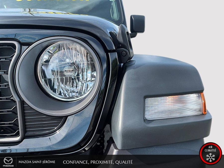 Jeep Wrangler Sport | A/C | 4x4 | AUTOMATIQUE | V6 | 2024 Noir