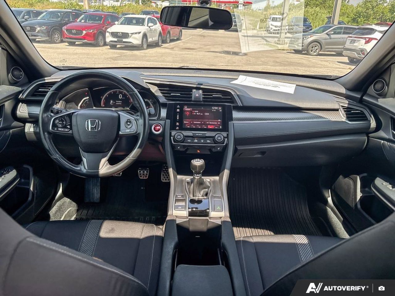 2018 Honda Civic Hatchback SHHFK7G47JU303901 Black Mirabel - photo #26