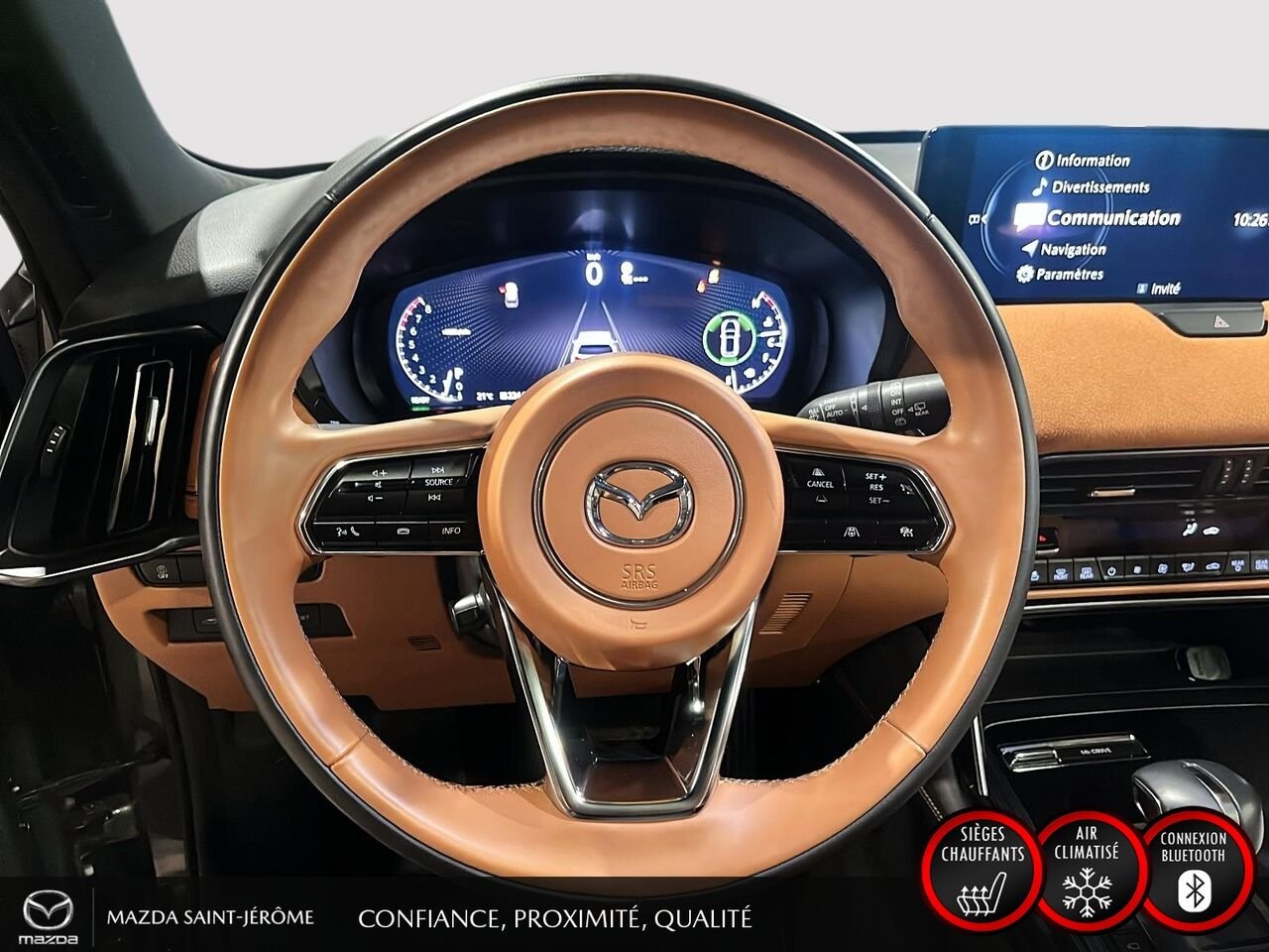 2024 Mazda CX-90 hybride léger Signature | TOIT PANORAMIQUE | AWD | CUIR | SIEGES CAPITAINES | Grey Saint-Jérôme - photo #13