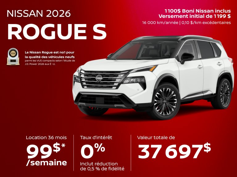 Nissan chomedey Accueil juillet Rogue S
