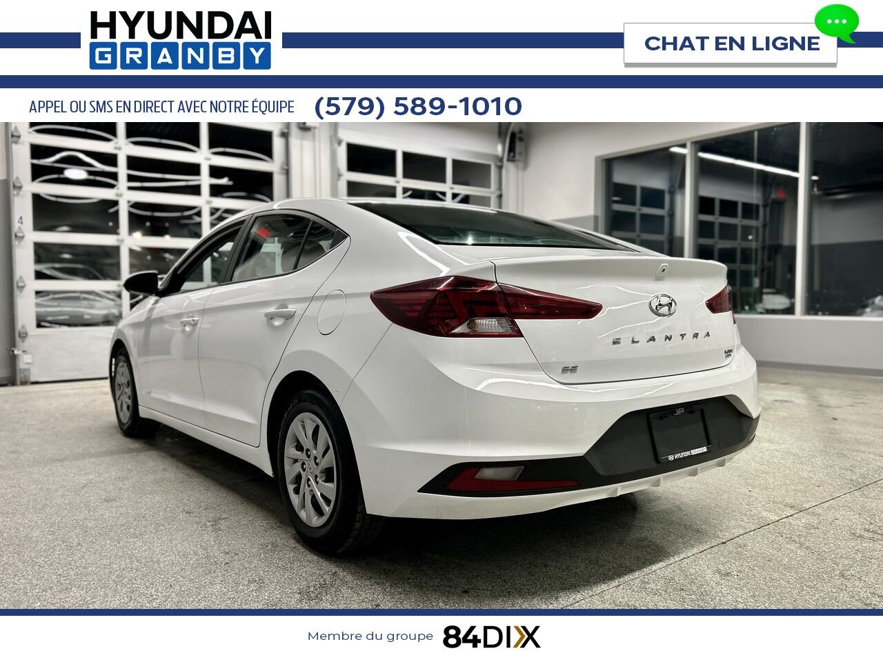 Hyundai Elantra 2020 Blanc Granby - photo #4
