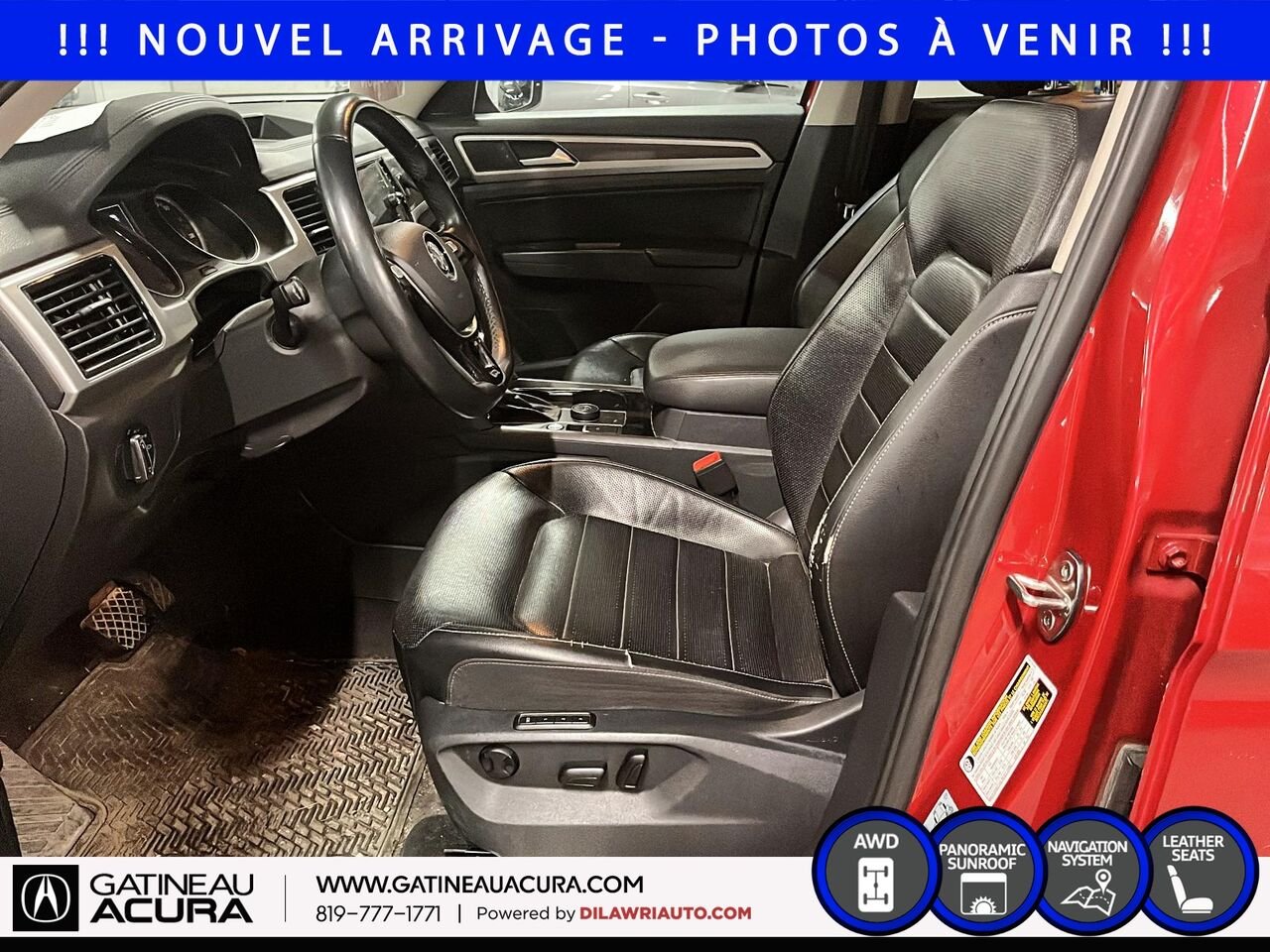 2018 Volkswagen Atlas Highline 3.6 FSI 4MOTION Red Gatineau - photo #9