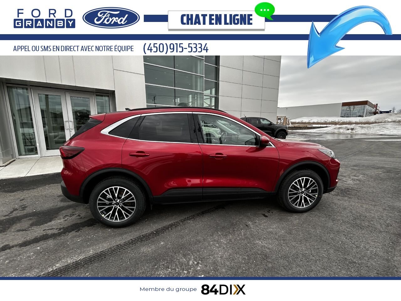 Ford Escape 2025 Rouge vitesse métallisé teinté verni Granby - photo #1