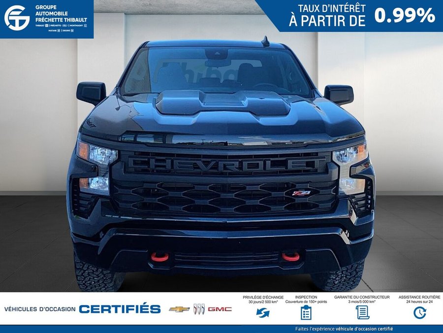 CHEVROLET SILVERADO Custom Trail Boss cabine multiplace 4RM 157 po 2024 Noir