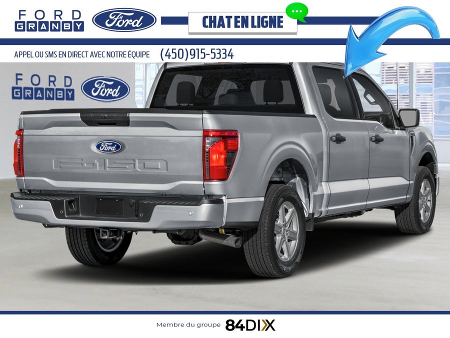 Ford F-150 XLT cabine SuperCrew 4RM caisse de 5,5 pi 2026 Argent emblématique métallisé