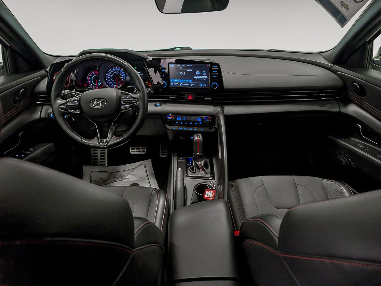Hyundai ELANTRA Sedan N Line 1.6L Turbo Système de Son Bose 2021 Blanc Sherbrooke - photo #8