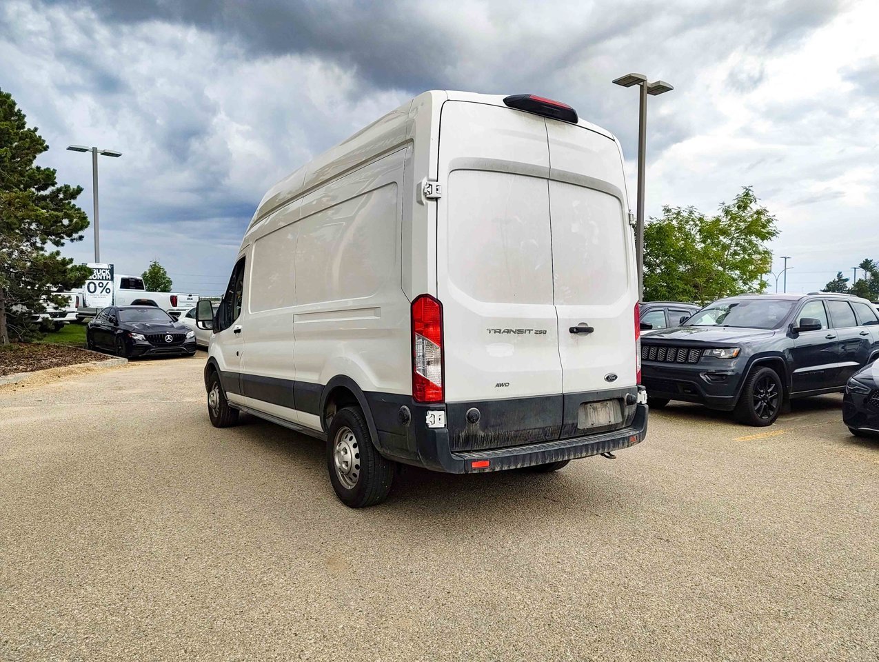 2025 Ford Transit Cargo Van T-250 148 Hi Rf 9070 GVWR AWD White Sherwood Park - photo #4