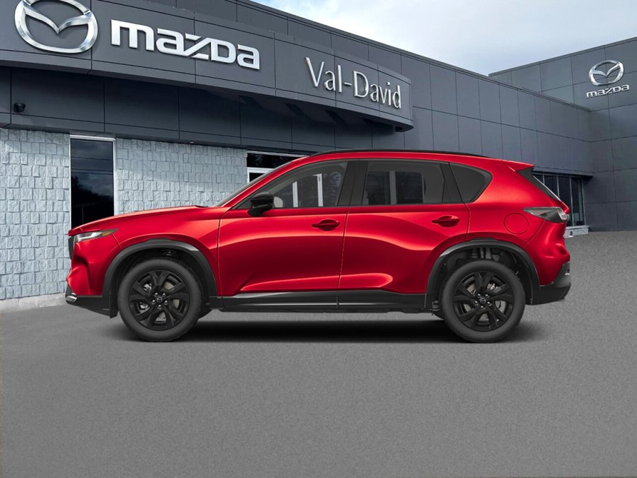 Mazda CX-5 Preferred AWD, Nouveau toit ouvrant panoramique, Éclairage signature DEL avant et arrière, 2026 Rouge vibrant cristal métallisé