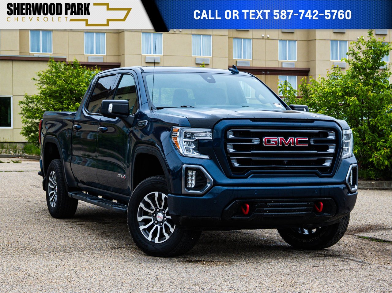 2019 GMC Sierra 1500 4WD Crew Cab 147 AT4 Blue Sherwood Park - photo #0