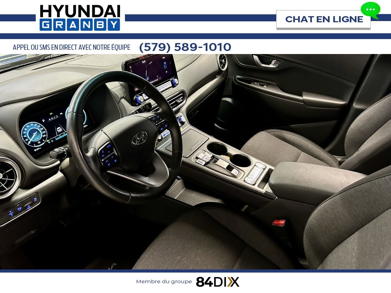 2023 Hyundai Kona Electric Black Granby - photo #10