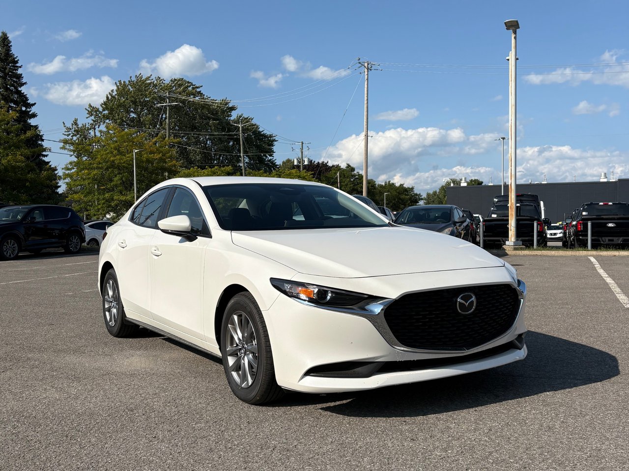 2025 MAZDA Mazda3 GS Snowflake White Pearl Châteauguay - photo #2