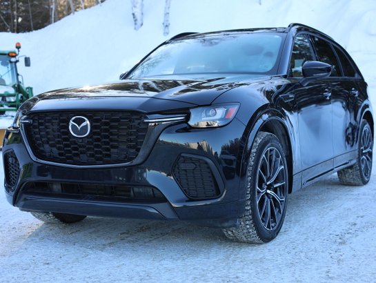 Mazda CX-70 hybride léger Signature, 5 passagers, Mode hybride, awd, Toit ouvrant pano, Écran 360 pano, cuir 2025 Noir de jais mica