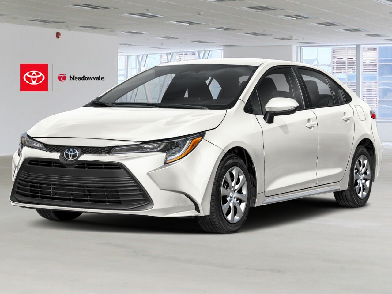 2026 TOYOTA Corolla Blind Spot Monitor w/ Rear Cross Traffic Alert & Safe Exit Assist + Windshield Wiper Deicer + Heated Front Seats + Auto A/C + Leather Steering Wheel + 16” Steel Wheels White Mississauga - photo #0