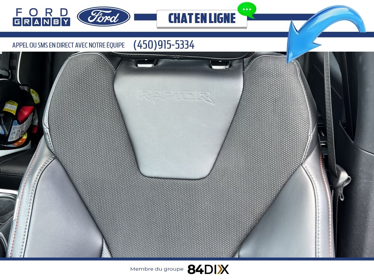 Ford F-150 RAPTOR 37 802A 2025 Vert Granby - photo #16