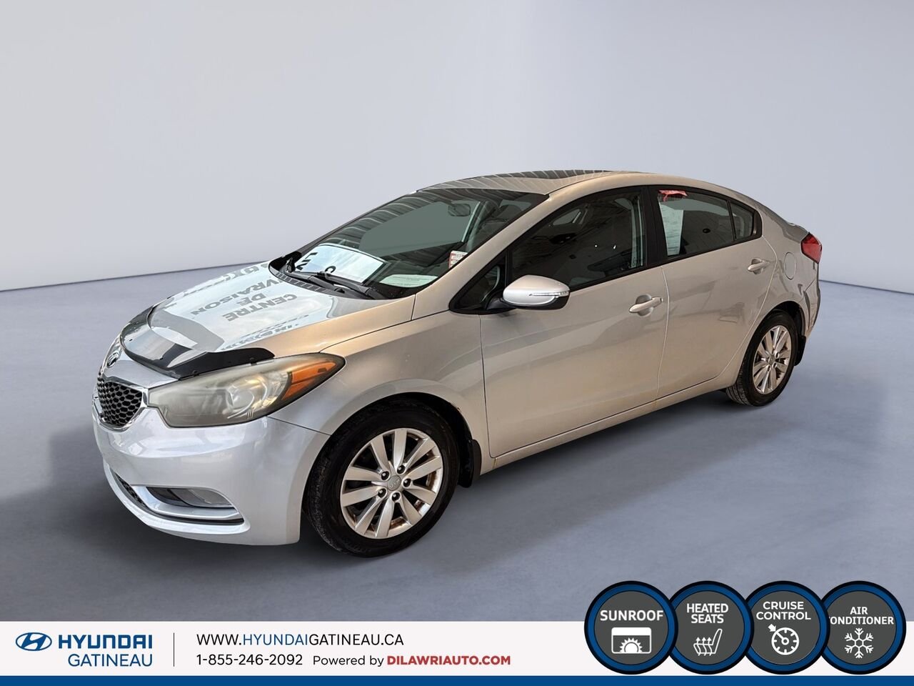 2014 Kia Forte LX+ berline 4 portes BA avec toit ouvrant Silver Ottawa & Gatineau - photo #0