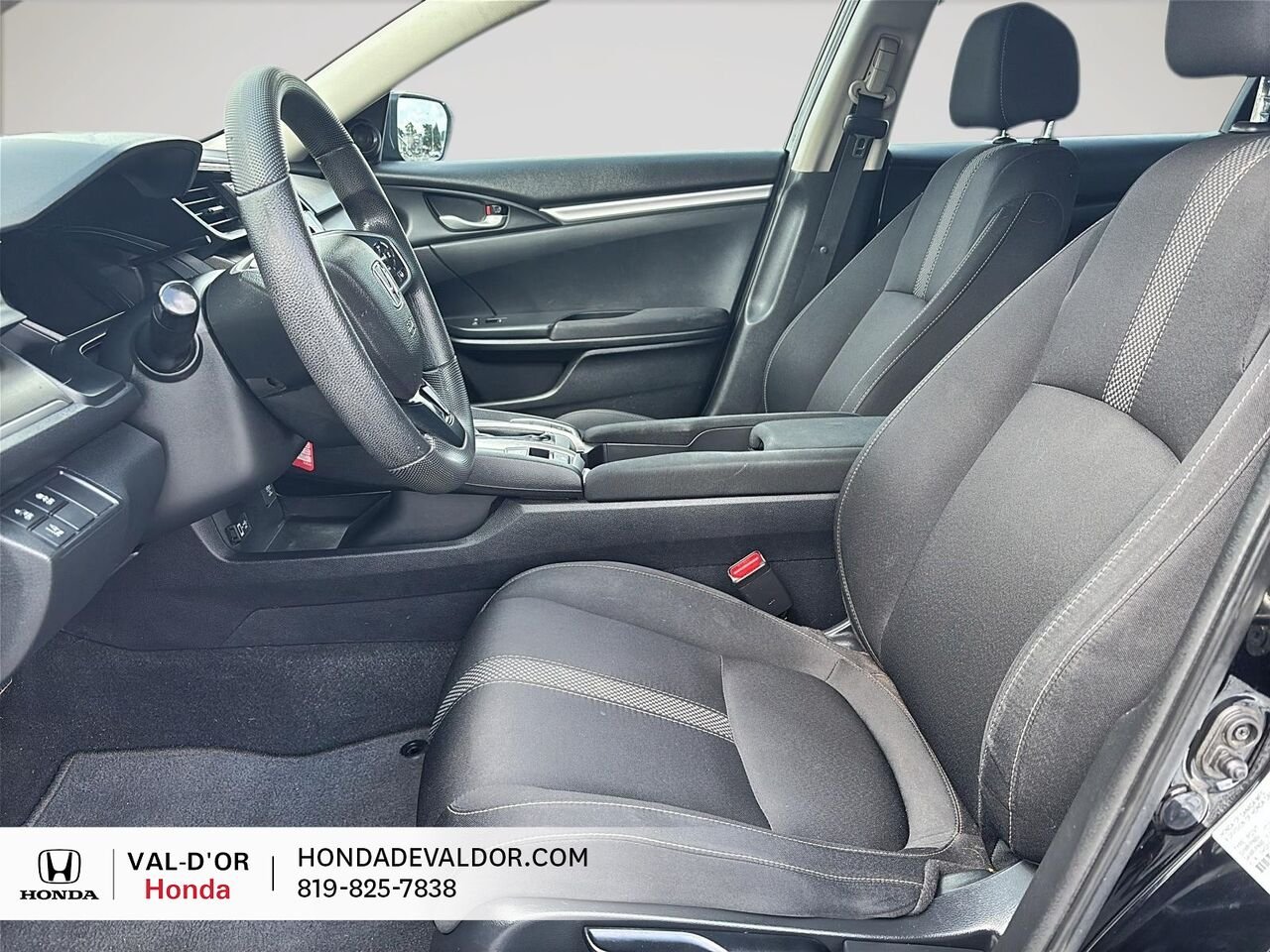 Honda Civic Berline LX CVT 2019 Noir Val-d'Or - photo #6