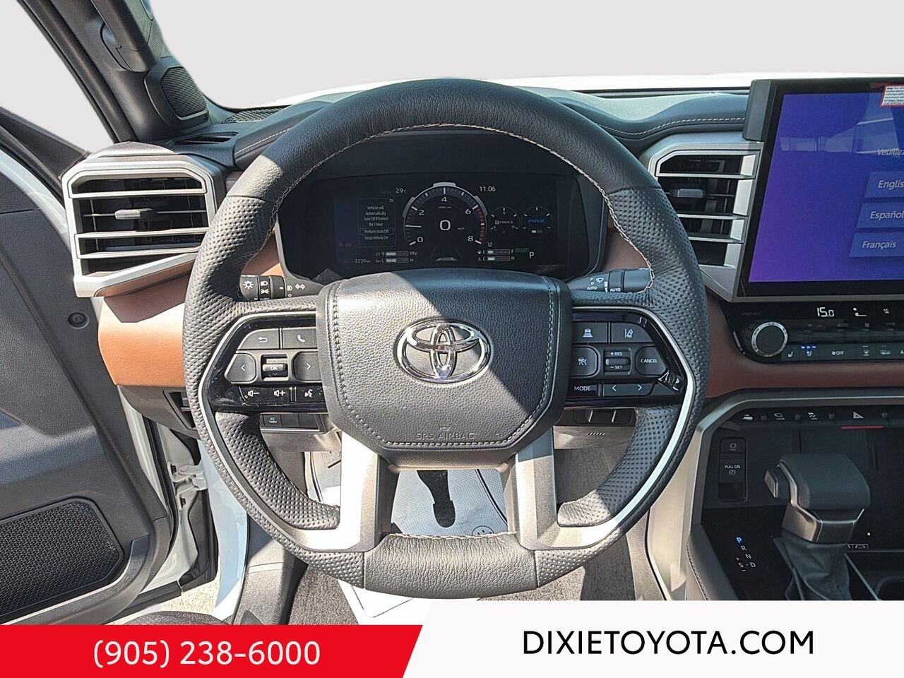 2026 Toyota TUNDRA HYBRID PLATNIUM 1794 EDITION 4WD / CLEAN CARFAX / HEATED AND VENTIALTED SEATS / ALLOY WHEELS / CARPLAY AND ANDROID AUTO White Mississauga - photo #12