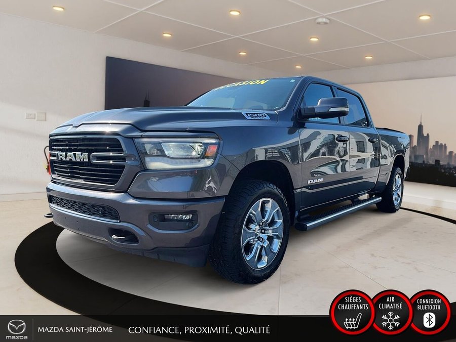 Ram 1500 Big Horn cabine d'équipe 4x4 caisse de 6 pi 4 po 2020 Gris