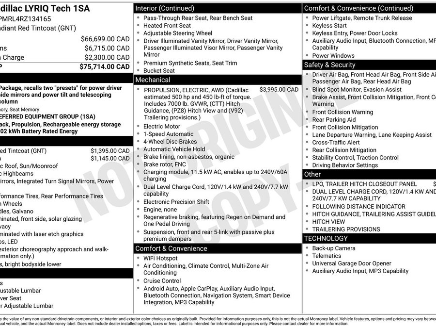 2024 Cadillac LYRIQ 2024 Red