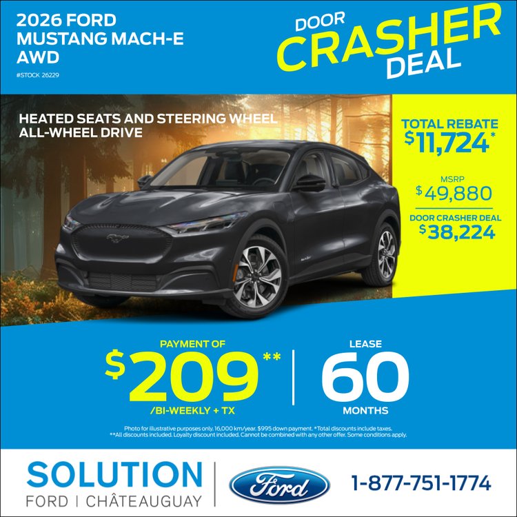 Solution ford promo avril MACH E 2026 EN 2