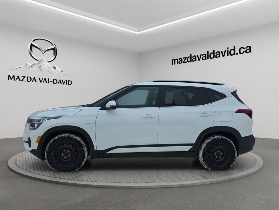 2023 Kia Seltos EX AWD, Jamais accidenté, Volant chauffant, Toit ouvrant, Démarreur à distance White