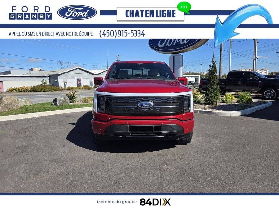 Ford F-150 Lightning Platinum SuperCrew 4RM caisse de 5,5 pi 2023 Rouge