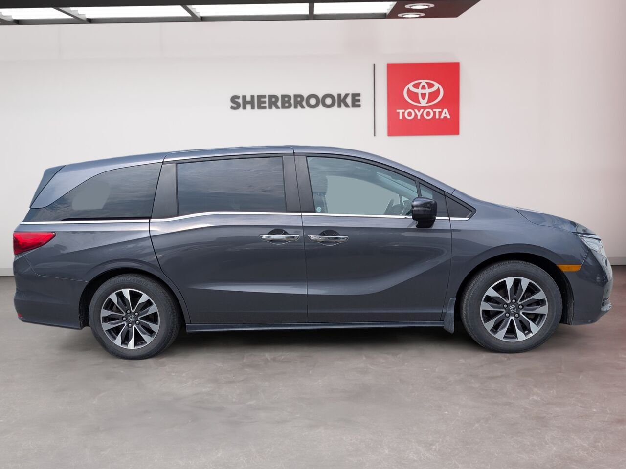 Honda Odyssey EX-L/SIÈGES CHAUFFANTS/SIÈGES EN CUIR/TOIT OUVRANT/AC BIZONE 2023 Gris Sherbrooke - photo #3