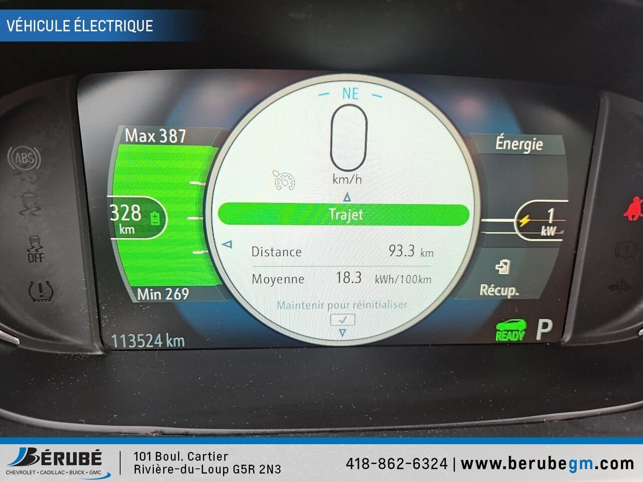 CHEVROLET BOLT EV Familiale 5 portes LT 2019 Blanc Rivière-du-Loup - photo #11