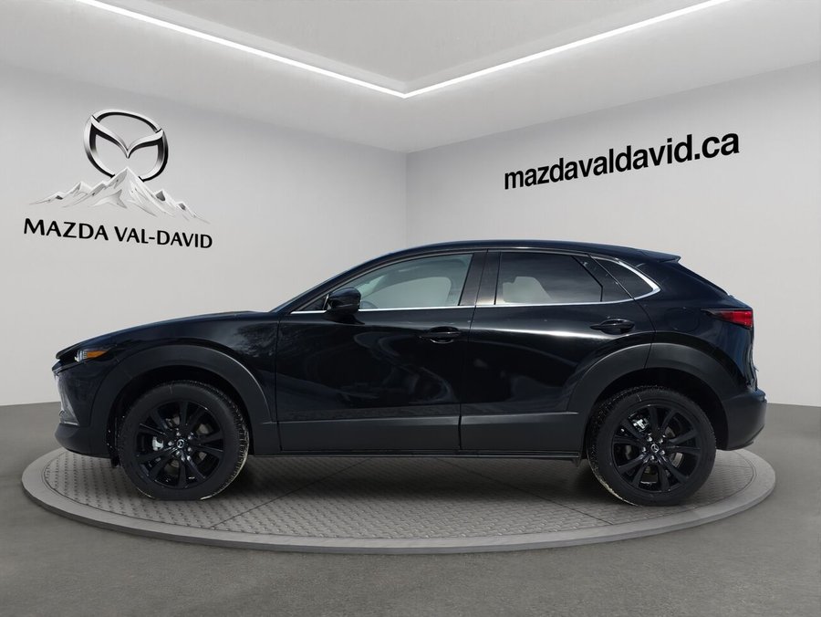 2025 Mazda CX-30 GT turbo, awd, toit ouvrant, Écran 360 degré, Navigation, chargeur sans fil pour cellulaire Jet Black Mica