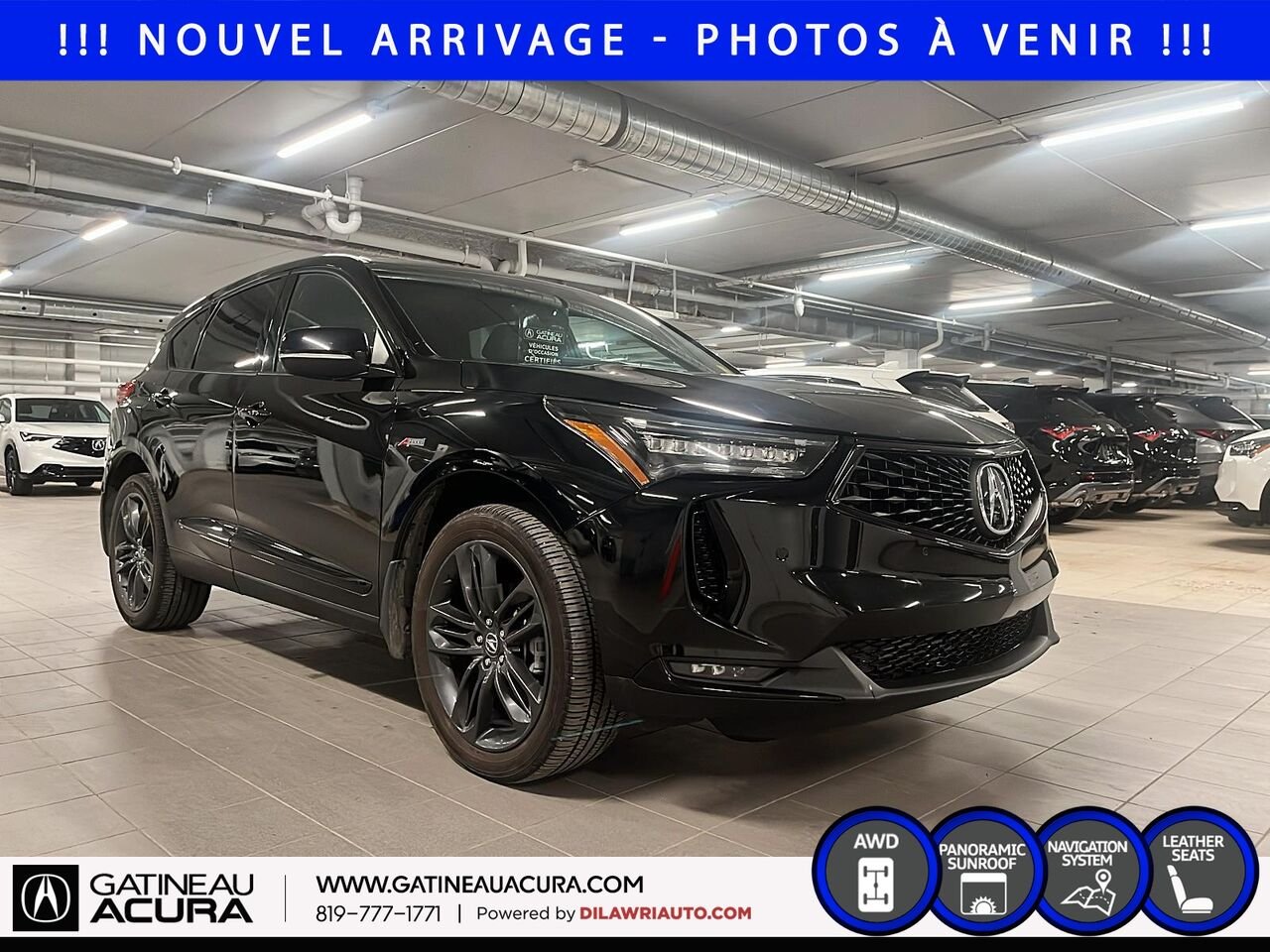 2022 Acura RDX A-Spec SH-AWD Black Gatineau - photo #2