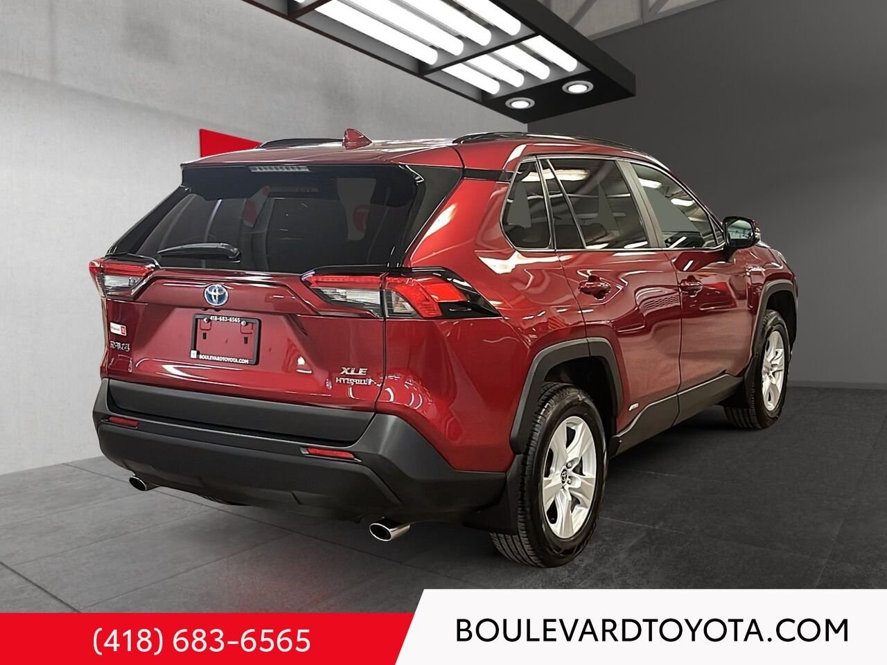 Toyota RAV4 99983A-114 | HYBRIDE, XLE, AWD 2021 Rouge Québec - photo #3