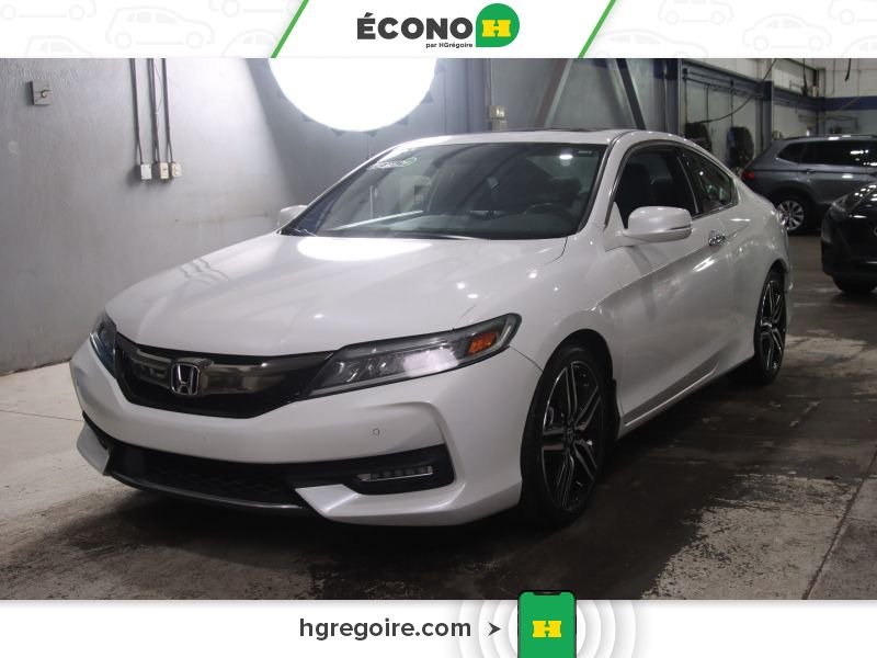 Honda Accord 729588 | TOURING COUPE CUIR TOIT MAGS BLUETOOTH 2016 Blanc Laval - photo #2