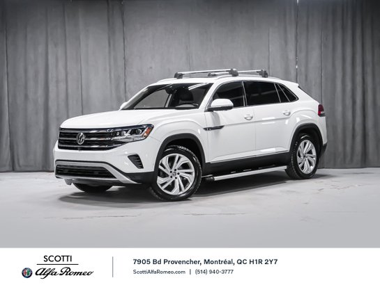 Volkswagen Atlas Cross Sport V6 SEL 4 MOTION MAG 20 POUCE BARRE DE TOIT 2020 Blanc